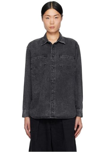 Isabel Marant Black Vhelynton Denim Shirt