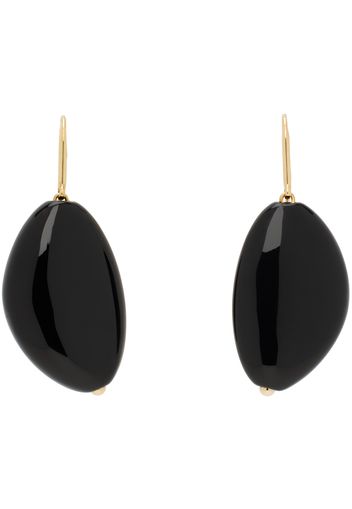 Isabel Marant Gold & Black On The Rocks Earrings