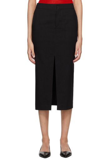 Isabel Marant Black Dixina Midi Skirt