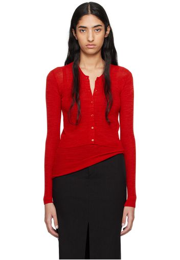 Isabel Marant Red Mahee Cardigan