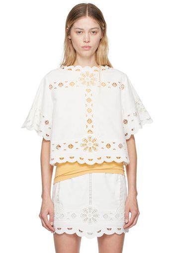 Isabel Marant White Parissa Blouse