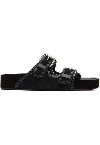 Isabel Marant Black Lennyo Flat Sandals