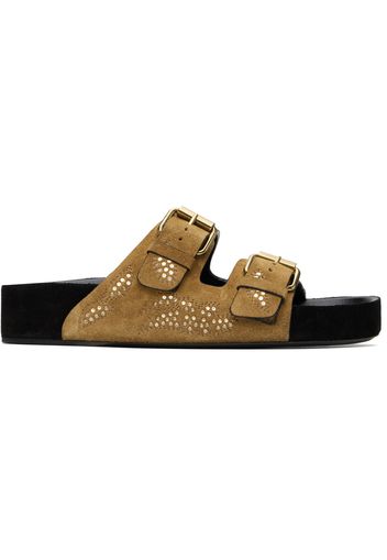 Isabel Marant Tan Lennyo Flat Sandals