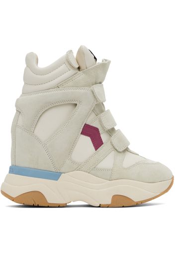 Isabel Marant Gray & Off-White Balskee Sneakers