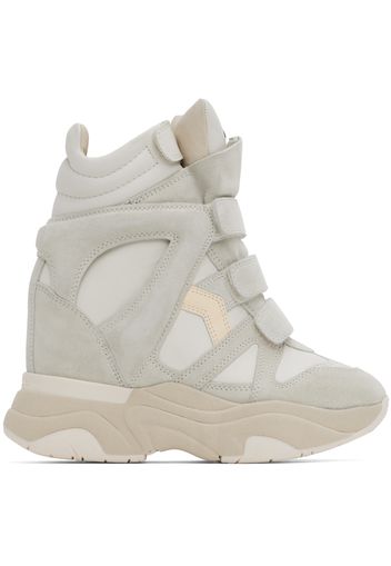 Isabel Marant Off-White & Gray Balskee Sneakers