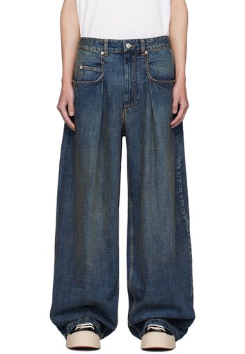 Isabel Marant Blue Janael High-Rise Loose-Fit Jeans