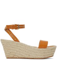 Isabel Marant Tan Messer Wedge Sandals