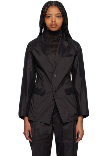 Issey Miyake Black Airborne Blazer