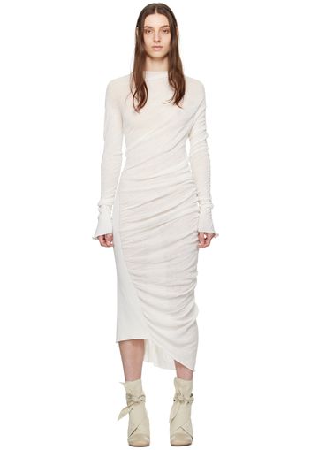 ISSEY MIYAKE Off-White Ambiguous Midi Dress