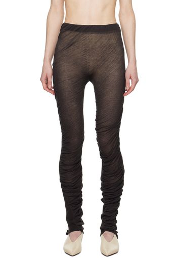 ISSEY MIYAKE Brown Ambiguous Leggings