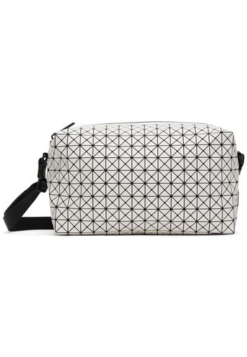 BAO BAO ISSEY MIYAKE White Saddle Metallic Bag