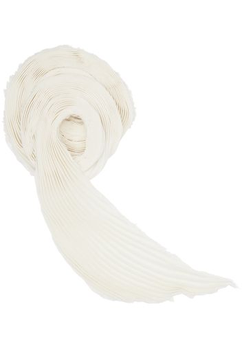 ISSEY MIYAKE Off-White Pleats Stole Scarf