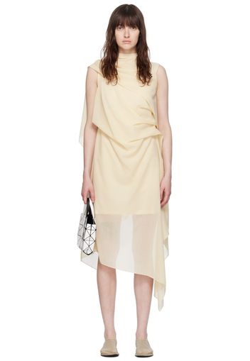 ISSEY MIYAKE Yellow Over The Body Minidress