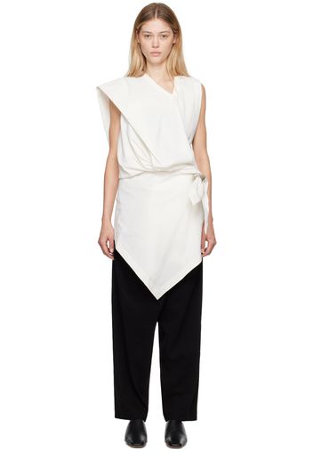 ISSEY MIYAKE White Enclothe Blouse