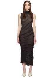 ISSEY MIYAKE Brown Ambiguous Maxi Dress