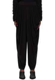 ISSEY MIYAKE Black Drape Lounge Pants