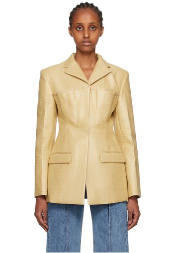 Jacquemus Beige Le Raphia 'La Veste Palha' Blazer