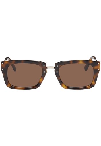 Jacquemus Tortoiseshell Le Raphia 'Les Lunettes Soli' Sunglasses