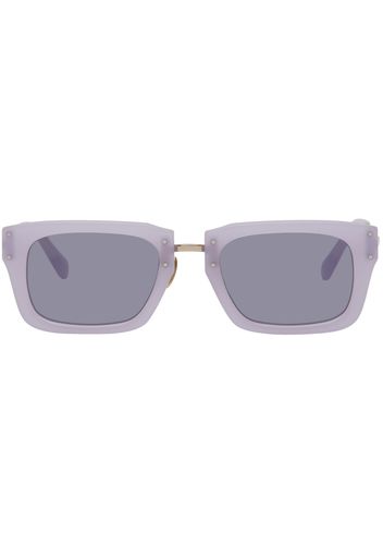 Jacquemus Purple Le Raphia 'Les Lunettes Soli' Sunglasses