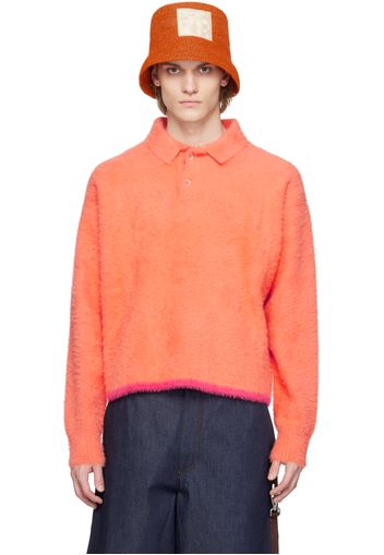 Jacquemus Orange Le Raphia 'Le Polo Neve' Polo