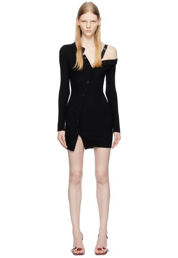 Jacquemus Black Le Chouchou 'La Robe La Maille Colin' Minidress