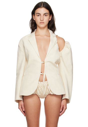 Jacquemus Off-White Le Chouchou 'La Veste Galliga' Blazer