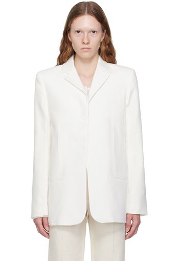 Jacquemus White Le Chouchou 'La Veste Caraco' Blazer