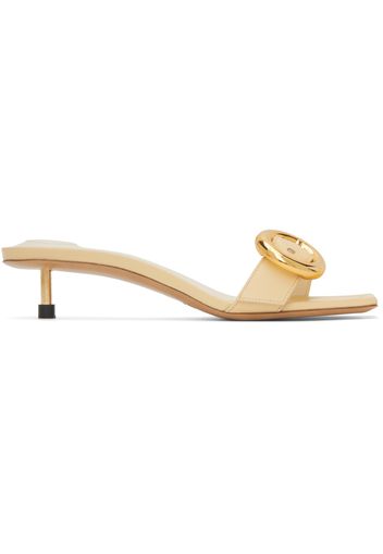 Jacquemus Yellow Le Chouchou 'Les Sandales Regalo Basses' Heels