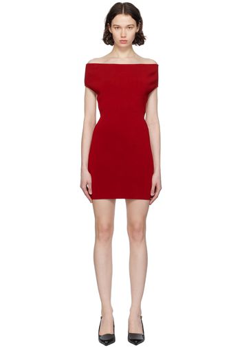 JACQUEMUS Red Les Sculptures 'La robe Cubista' Minidress