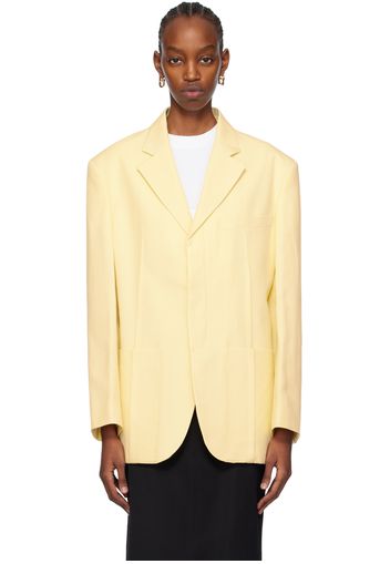 JACQUEMUS Yellow Les Sculptures 'La veste d'homme' Blazer