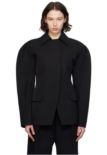 JACQUEMUS Black Les Sculptures 'La veste Castagna' Blazer