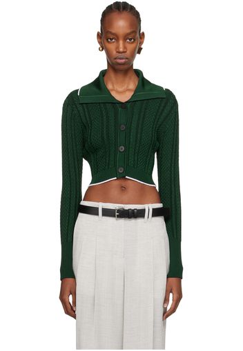 JACQUEMUS Green Les Sculptures 'Le cardigan Bela' Cardigan