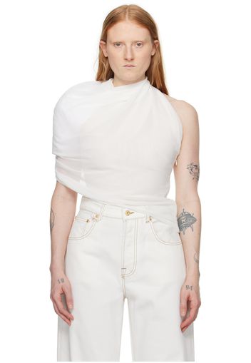 JACQUEMUS White Les Sculptures 'Le haut Pablo' Blouse