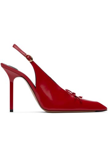 JACQUEMUS Red Les Sculptures 'Les slingbacks Cubisto hautes' Heels