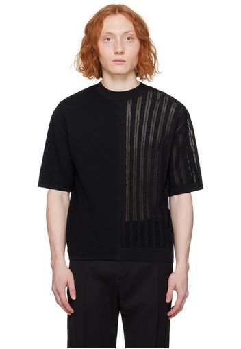 JACQUEMUS Black Les Sculptures 'Le haut Juego' T-Shirt