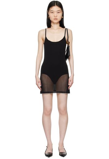 JACQUEMUS Black La Casa 'La robe maille Roupao' Minidress