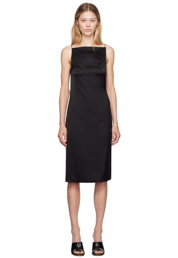 JACQUEMUS Black La Casa 'La robe Spoglio' Midi Dress