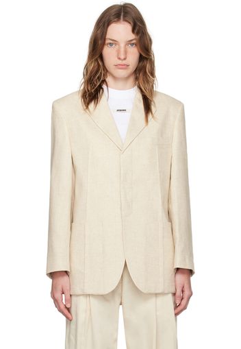 JACQUEMUS Beige La Casa 'La veste d'Homme' Blazer