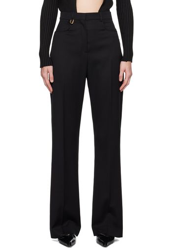 JACQUEMUS Black La Casa 'Le pantalon Sauge' Trousers