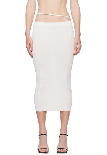 JACQUEMUS Off-White Les Classiques 'La jupe Pralù' Midi Skirt