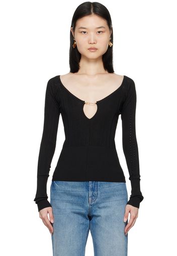 JACQUEMUS Black Les Classiques 'Le haut Pralù' Sweater