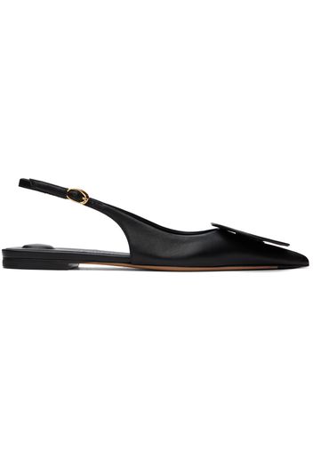 JACQUEMUS Black Les Classiques 'Les slingbacks Duelo plates' Ballerina Flats