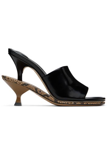 JACQUEMUS Black & Brown 'Les doubles mules' Mules