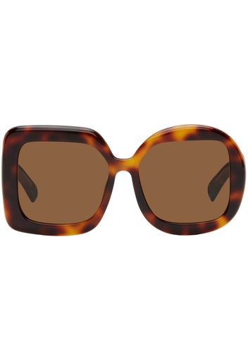 JACQUEMUS Brown 'Les lunettes Carré Rond' Sunglasses