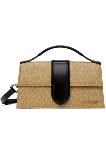 JACQUEMUS Beige & Black La Casa 'Le grand Bambino' Bag