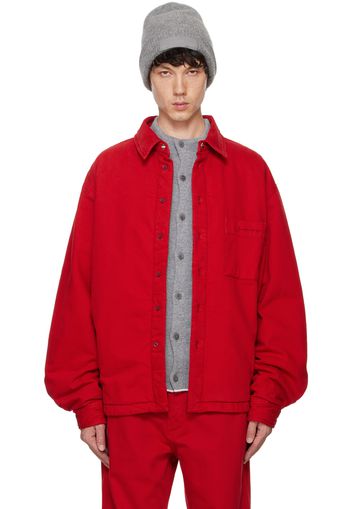 JACQUEMUS Red La Casa 'La chemise Boulanger' Jacket