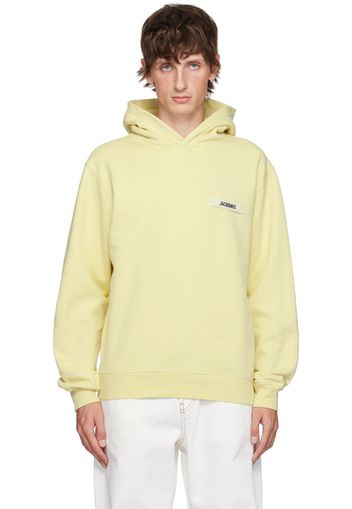 JACQUEMUS Yellow La Casa 'Le hoodie Gros Grain' Hoodie