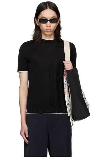 JACQUEMUS Black 'Le t-shirt Tricot' T-Shirt