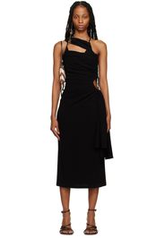 Jacquemus Black Le Raphia 'La Robe Abanada' Midi Dress