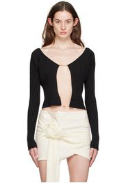 Jacquemus Black Le Papier 'La Maille Pralu Longue' Cardigan